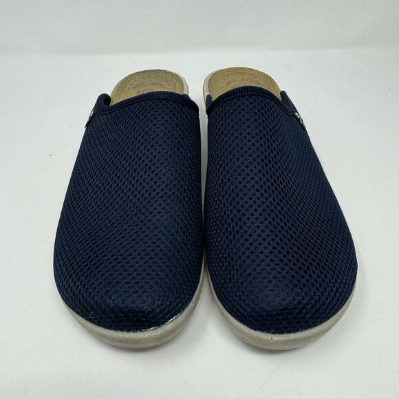 Fly Flot Mules Blue Mesh Clogs Leather Anatomic Anti Shock EU 40 Clogs Womens 9 - Picture 3 of 6